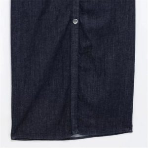 Womens Denim Shirt Dress Short Sleeve Long Ruched Bodycon Casual Elegant Midi Jean Dress