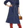 RTR Design Collective Denim Tie Front Dress