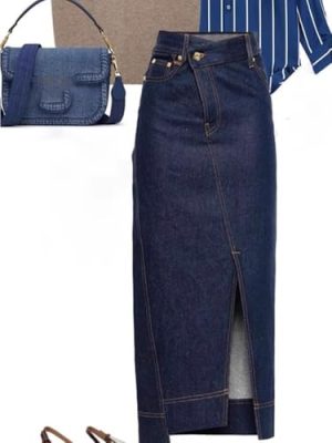Womens lightclimbed Style Denim Skirt
