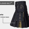 " Kilt for Men, Modern Scottish Utility Jeans Hybrid Kilt