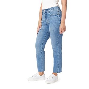 Jeans Women's The Allie High-Rise Slim Straight Raw Hem 27-Inch Inseam, Sizes 0-16