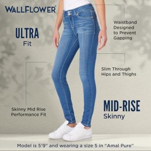 Women's Ultra Skinny Mid-Rise Insta Soft Juniors Jeans (Standard and Plus)