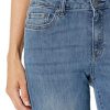 Women's Jeans, Mid Rise Straight Leg Style, Slim Fit