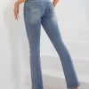 Women's Jeans 90s Mid Rise Bootcut High Stretch Boot Cut Denim Pants Pantalones De Mujer