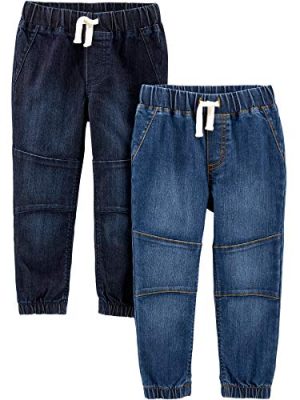 Toddler Boys' Pull-On Denim Pant, Pack of 2