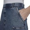 Women's Woven Faux Denim Pull on Skirt