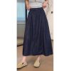 Large Size Flower Denim Skirt for Women in Summer Thin Fat Slim Waist Loose Midlength