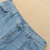 High Waist Wide Leg Jeans, Light Blue Denim, Elastic Waistband, Baggy Fit