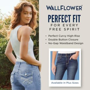 Women's Flirty Curvy Crop High-Rise Insta Stretch Juniors (Standard and Plus)