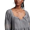 Women's Embroidered Tiered Long Sleeve Mini