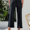 Women's Wide Leg Jeans High Waisted Zimbaplatinum Stretchy Straight Leg Jeans Buttoned Loose Denim Pants with Pocket