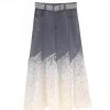 Lace Denim ​​Skirt Design in Summer