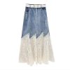 Lace Denim ​​Skirt Design in Summer