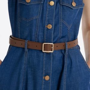 Summer Dresses for Women Casual Denim Halter Neck Wedding Guest Dress Midi Cocktail Sexy Open Back Aline Sundress