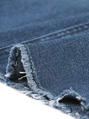 Women's Casual Jean Skirt High Waist Back Slit Stretch Denim Skirts
