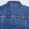 Sleeveless Slim Fit Lapel Mini Denim Dress for Women Vintage Sheath Jean Casual Dresses