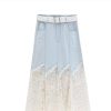 Lace Denim ​​Skirt Design in Summer