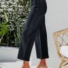 Women's Wide Leg Jeans High Waisted Zimbaplatinum Stretchy Straight Leg Jeans Buttoned Loose Denim Pants with Pocket