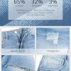 Jean Shorts for Women High Waisted Stretchy Casual Denim Shorts Ripped Frayed Hem Summer Trendy Jorts