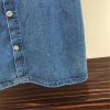 Summer Short Sleeve Button Down Denim Dress for Women Slim Fit Jean Mini Dresses