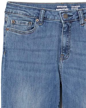 Women's Jeans, Mid Rise Straight Leg Style, Slim Fit
