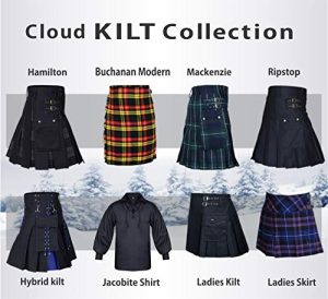 " Kilt for Men, Modern Scottish Utility Jeans Hybrid Kilt