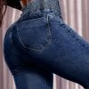 Women's High Waisted Jeans Stretchy Bootcut Pants with Elastic Waistband Denim Pants for Women