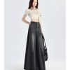 Waist Slim Denim Skirt for Women in Summer American Retro Long Fishtail