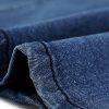 Plus Size Denim Skirts for Women Classic Stretch Elastic Waist Side Split A Line Jean Skirt